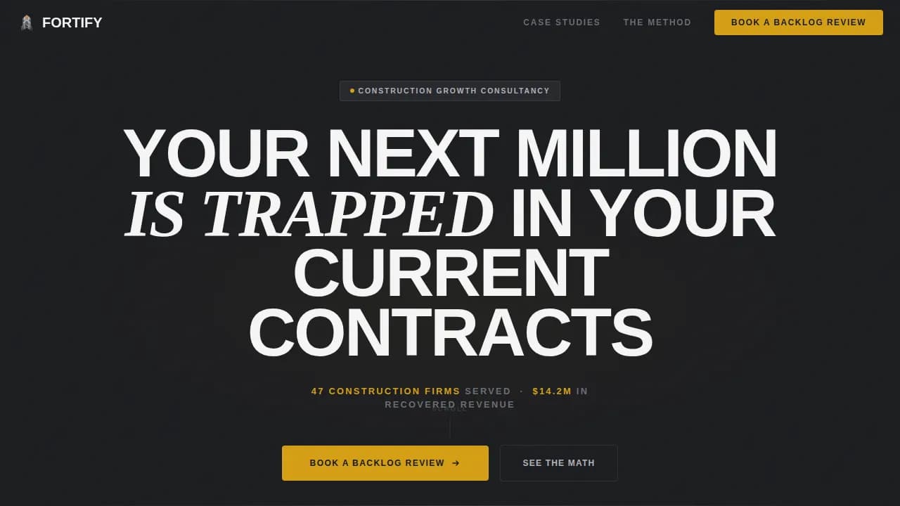 Elevate — Expert Construction Strategy Landing Page Template