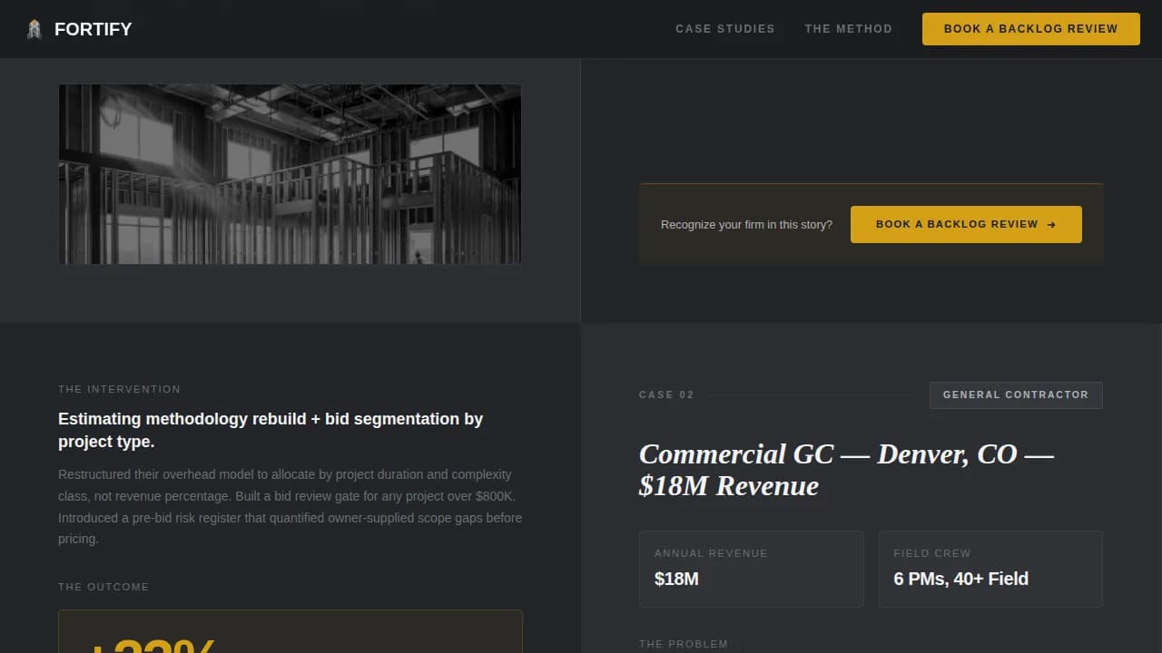 Elevate — Expert Construction Strategy Landing Page Template