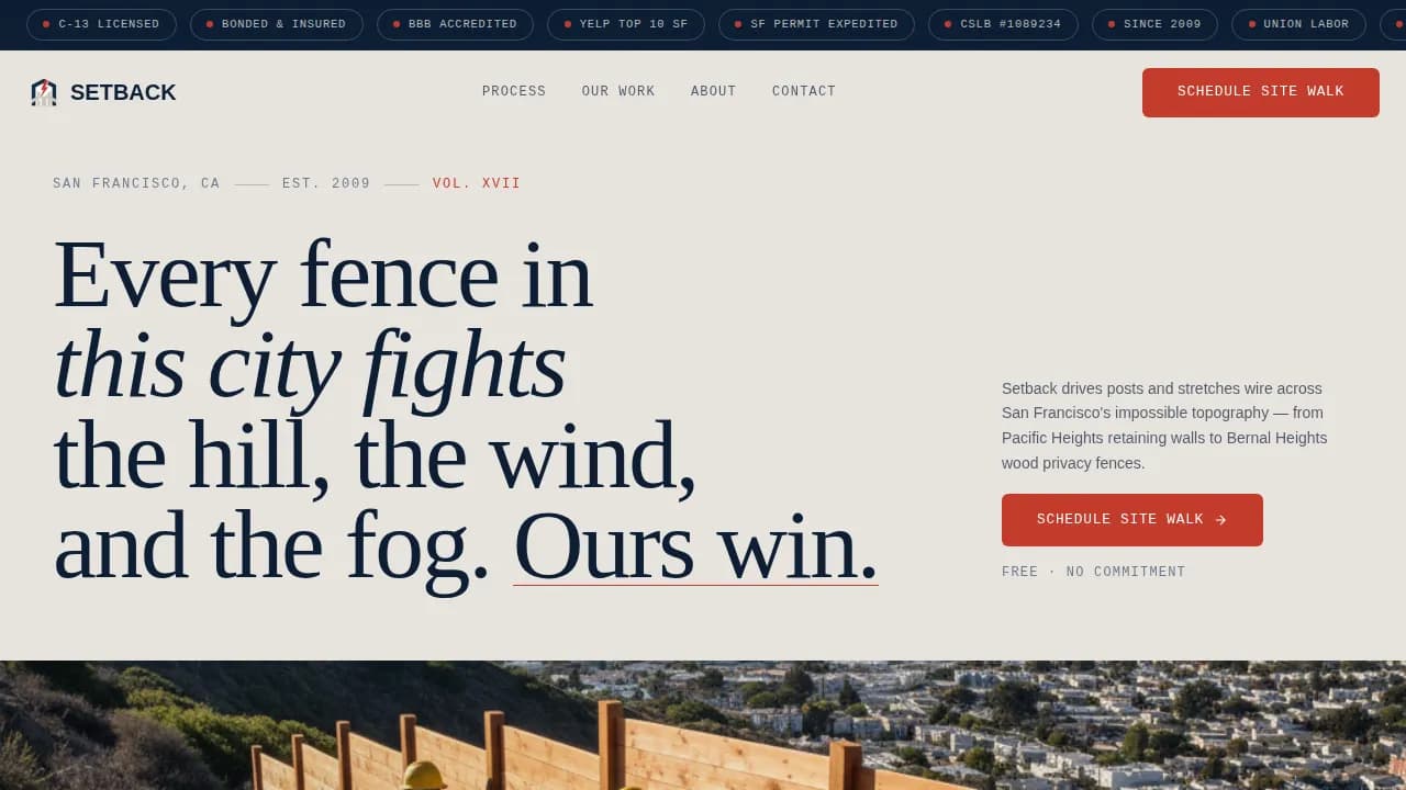 Perimeter — Trusted Fence Installation Landing Page Template