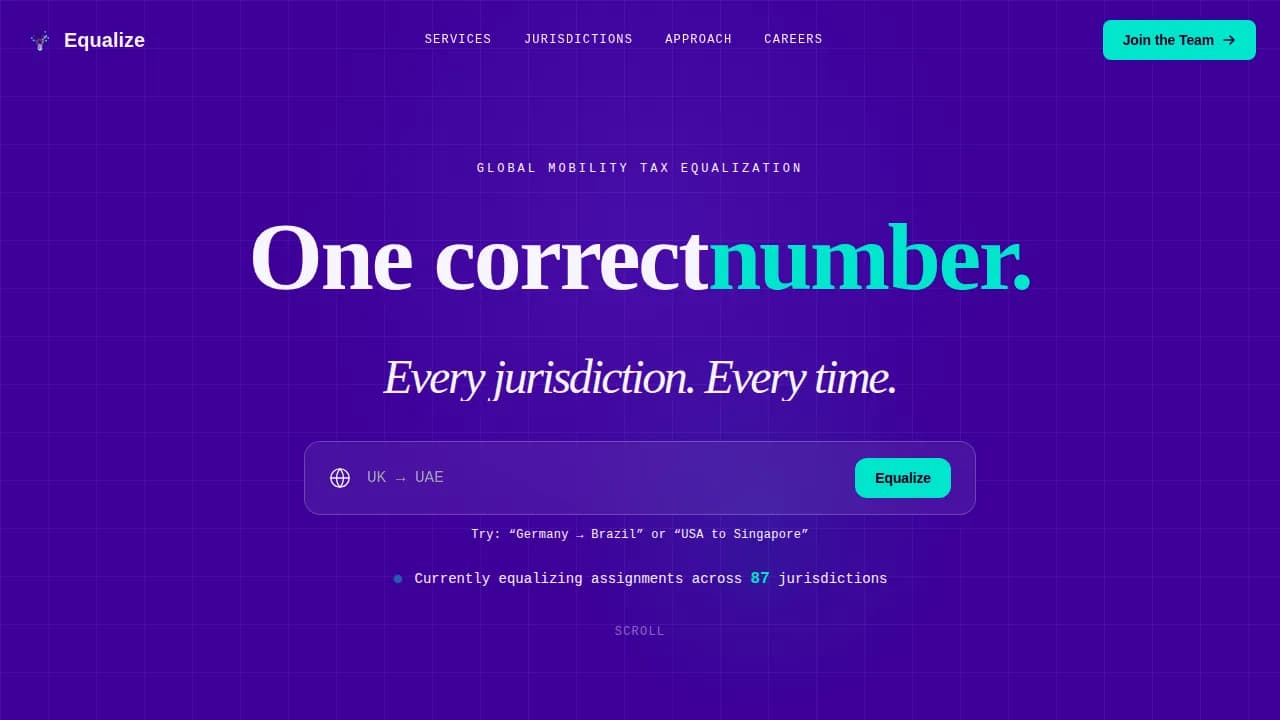 Nexus — Expert Tax Recruitment Landing Page Template