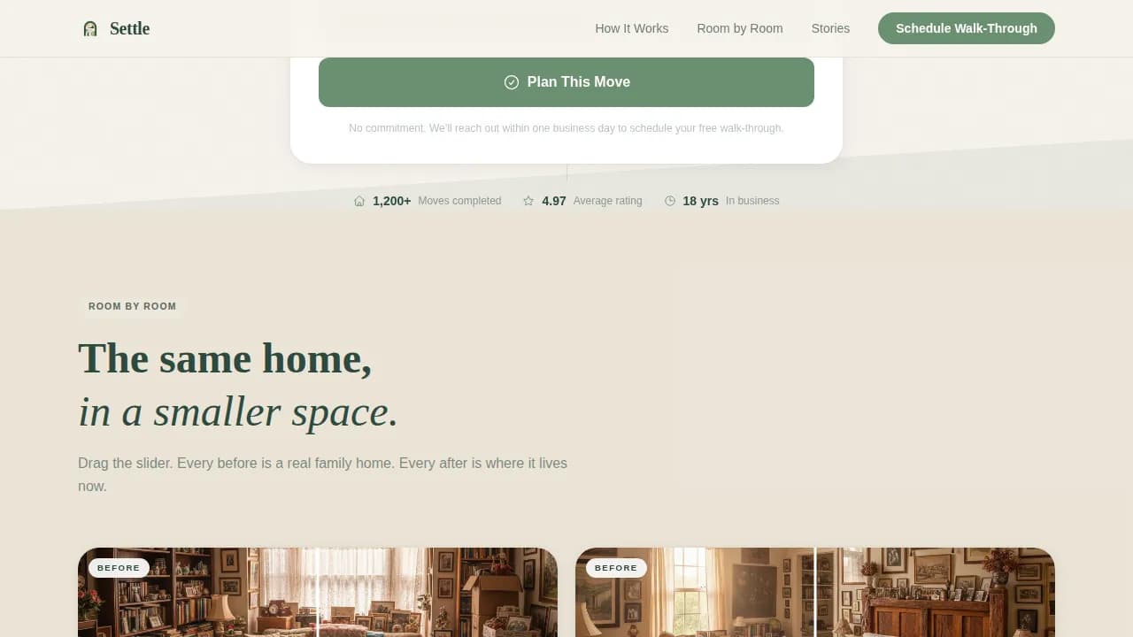 Moving & Relocation Booking Website Template