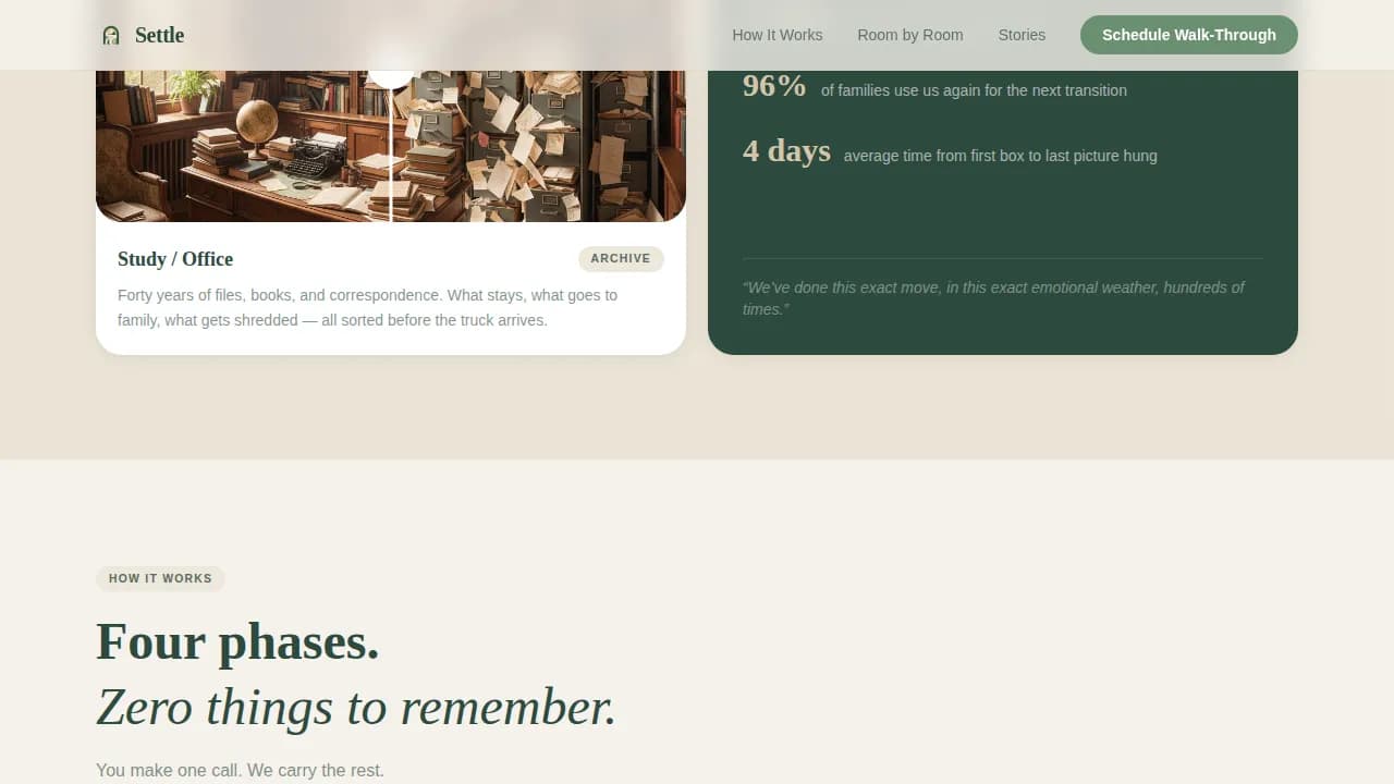 Moving & Relocation Booking Website Template