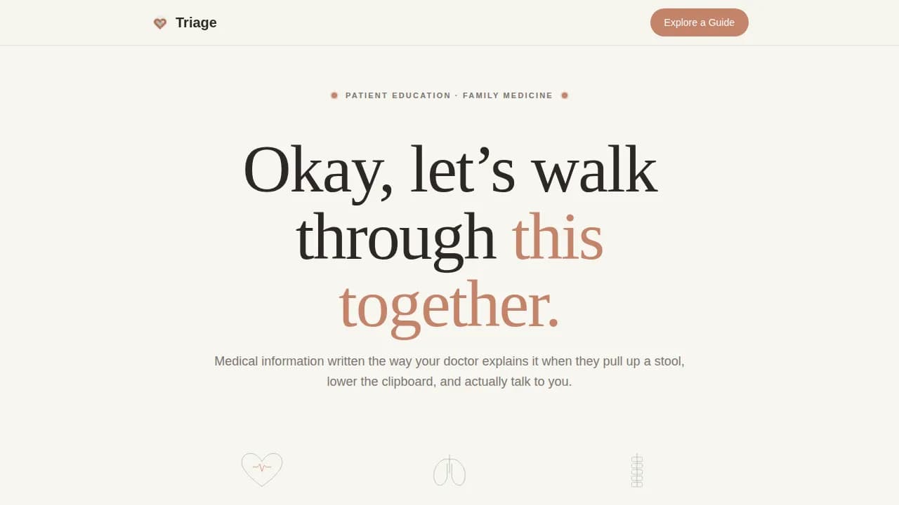 Diagnose — Accessible Primary Care Landing Page Template