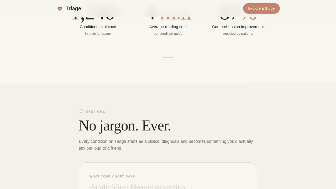 Diagnose — Accessible Primary Care Landing Page Template