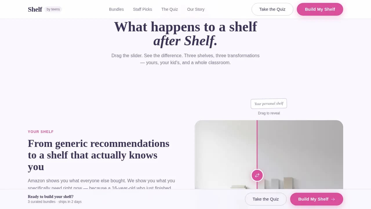 Library — Community Youth Bookshop Landing Page Template
