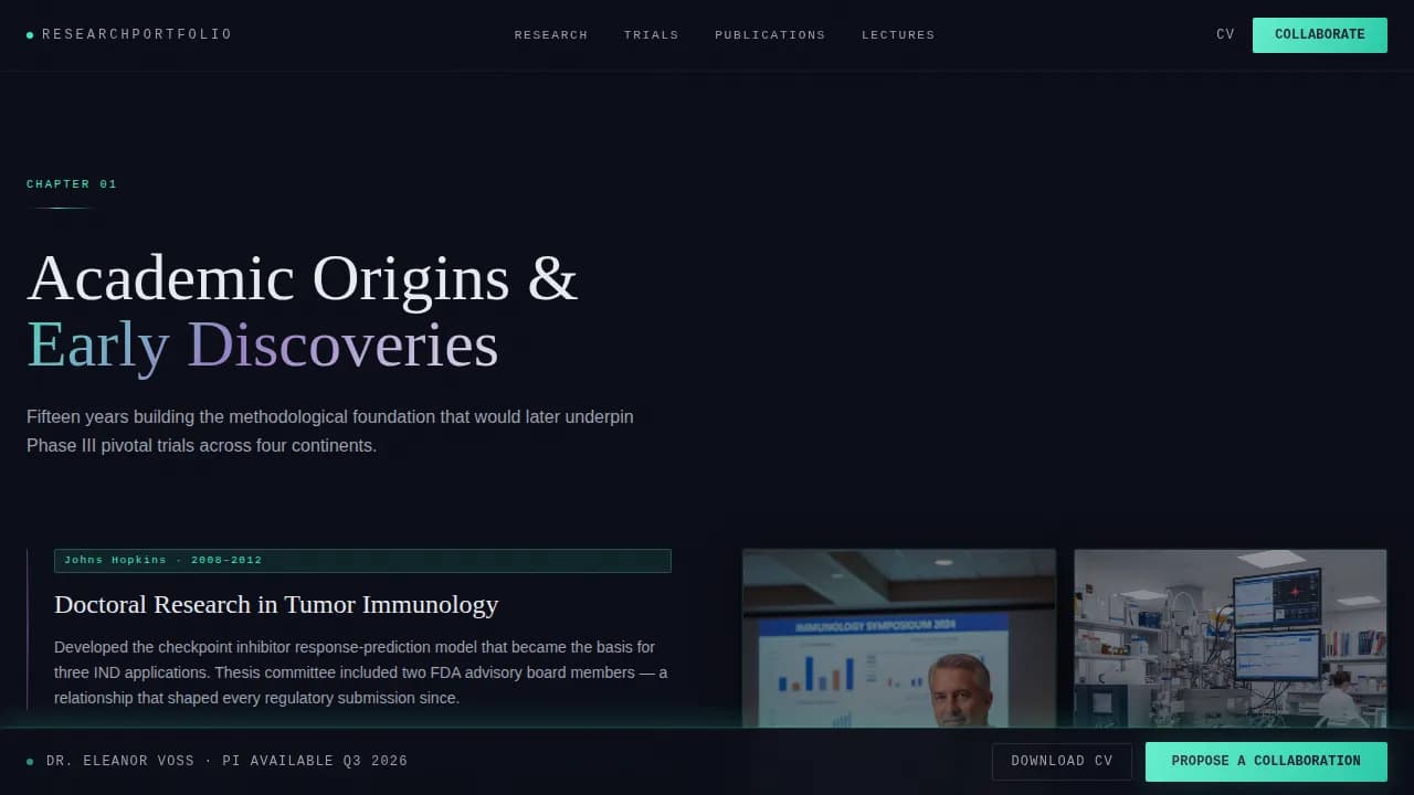 Doctorate — Expert Clinical Practice Landing Page Template