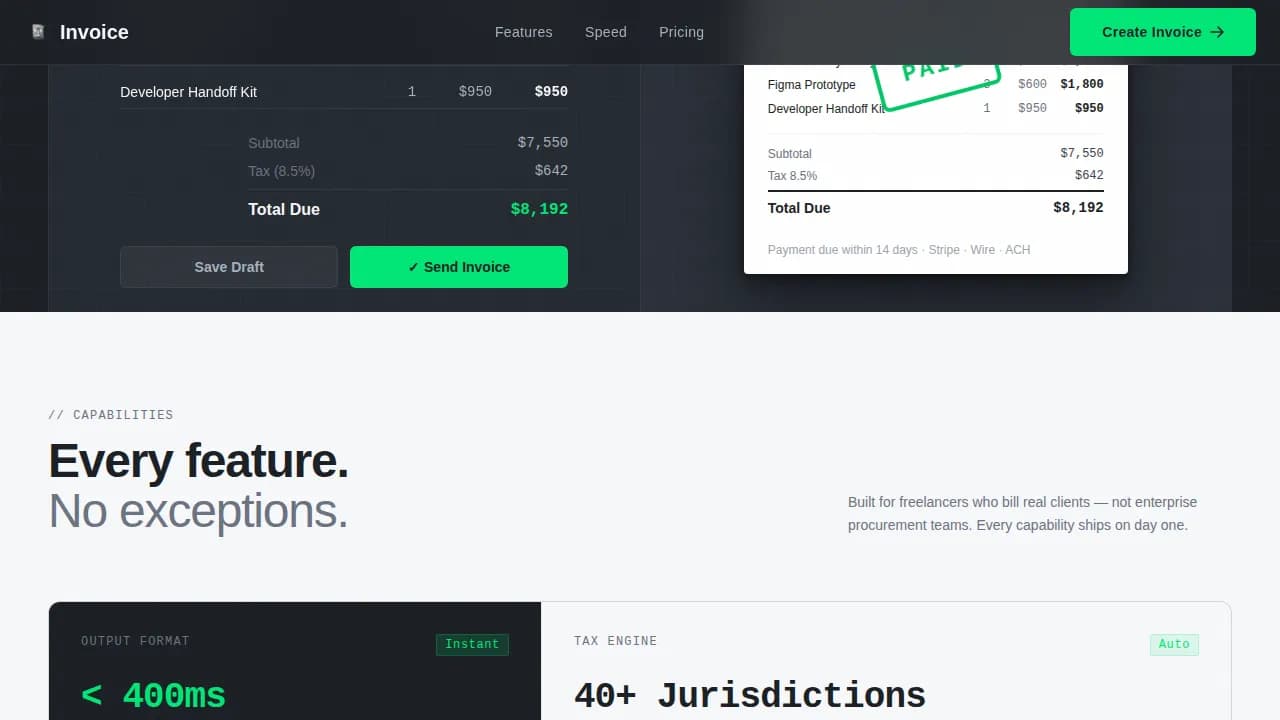 Micro-SaaS & Developer Tools Professional Website Template
