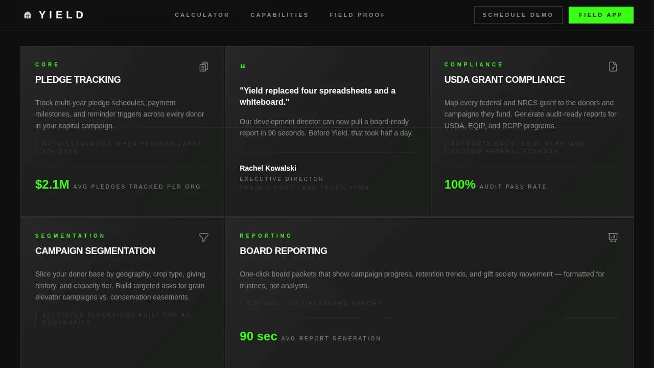Harvest — Minimalist Agriculture Funding Landing Page Template