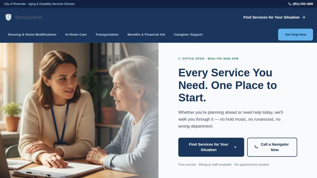 Senior & Disability Professional Website Template