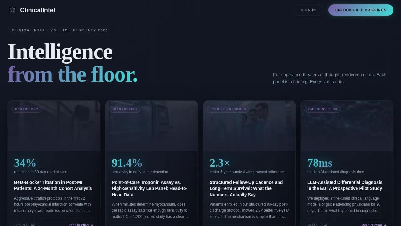 Medical Clinic Blog Website Template