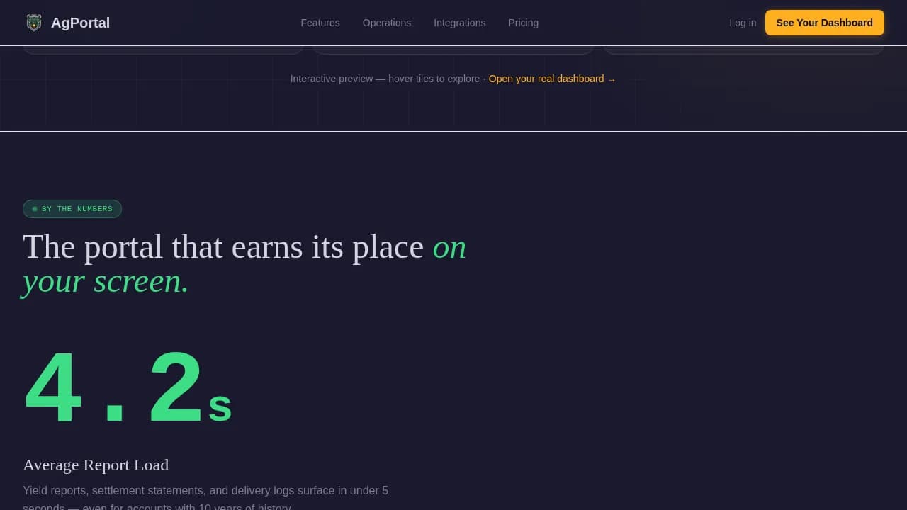 Agriculture Software & SaaS Booking Website Template