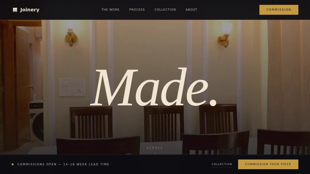 Craftsman Architecture Blog Website Template