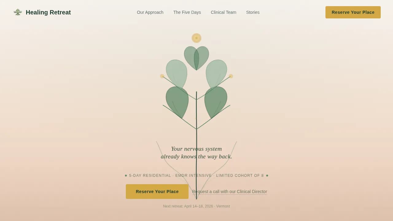 Wellness Modalities Professional Website Template
