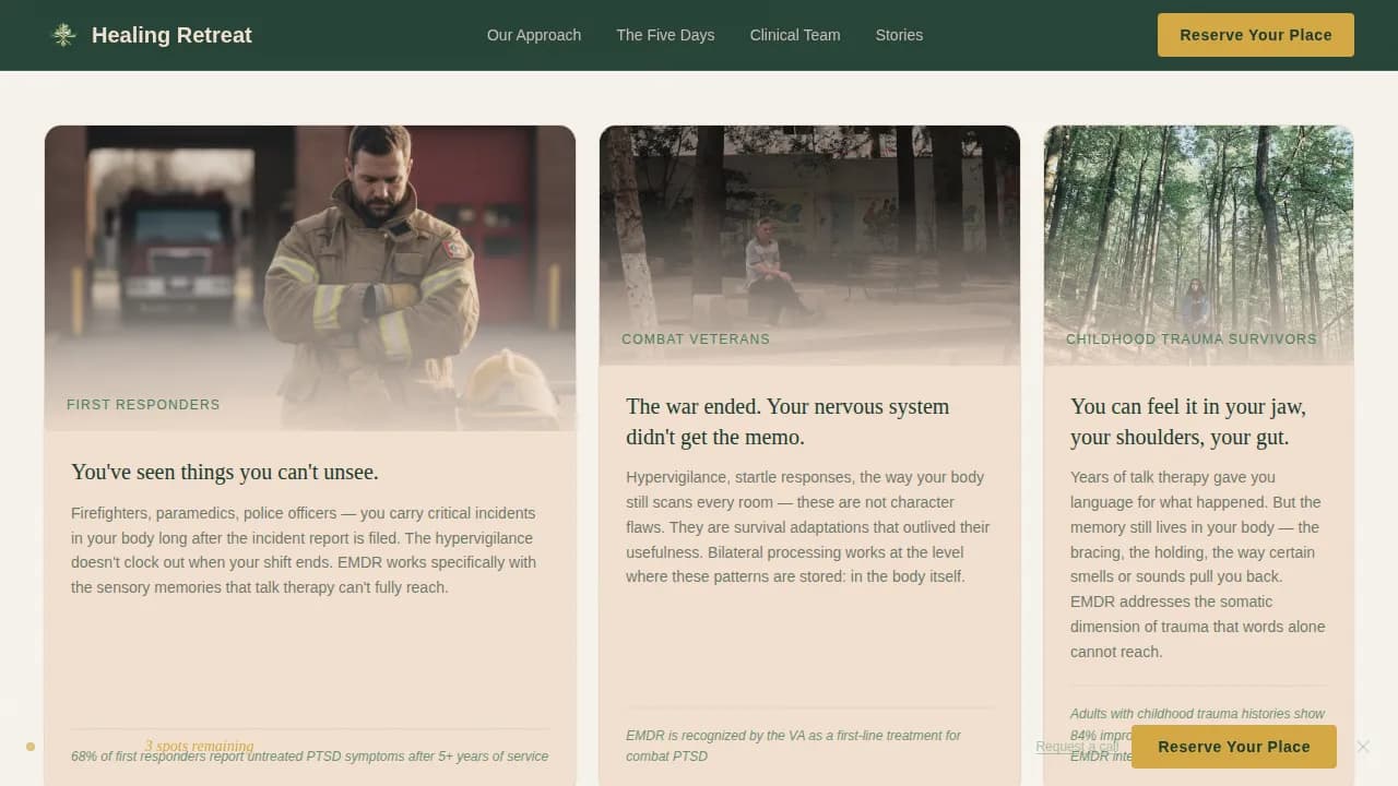 Wellness Modalities Professional Website Template