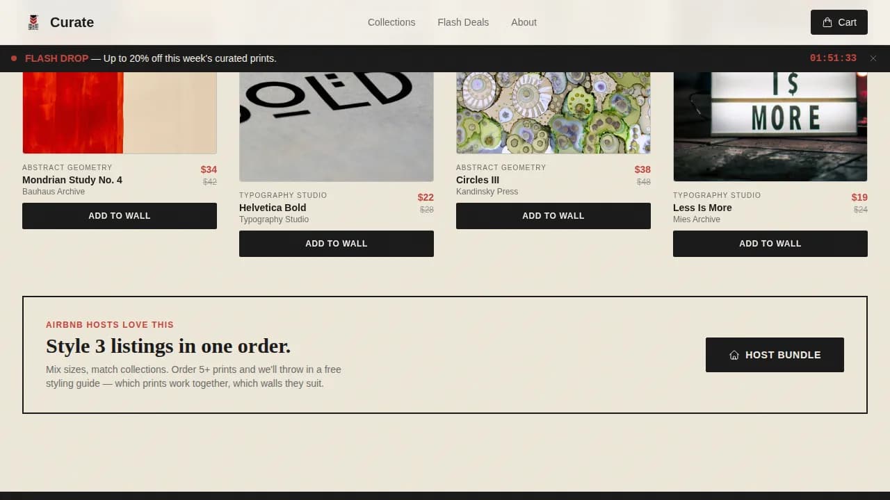 Wall Art & Prints Store Professional Website Template