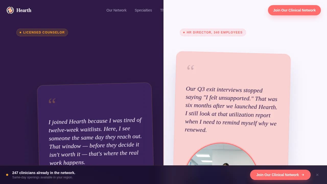 Connect — Vibrant Healthcare Staffing Landing Page Template