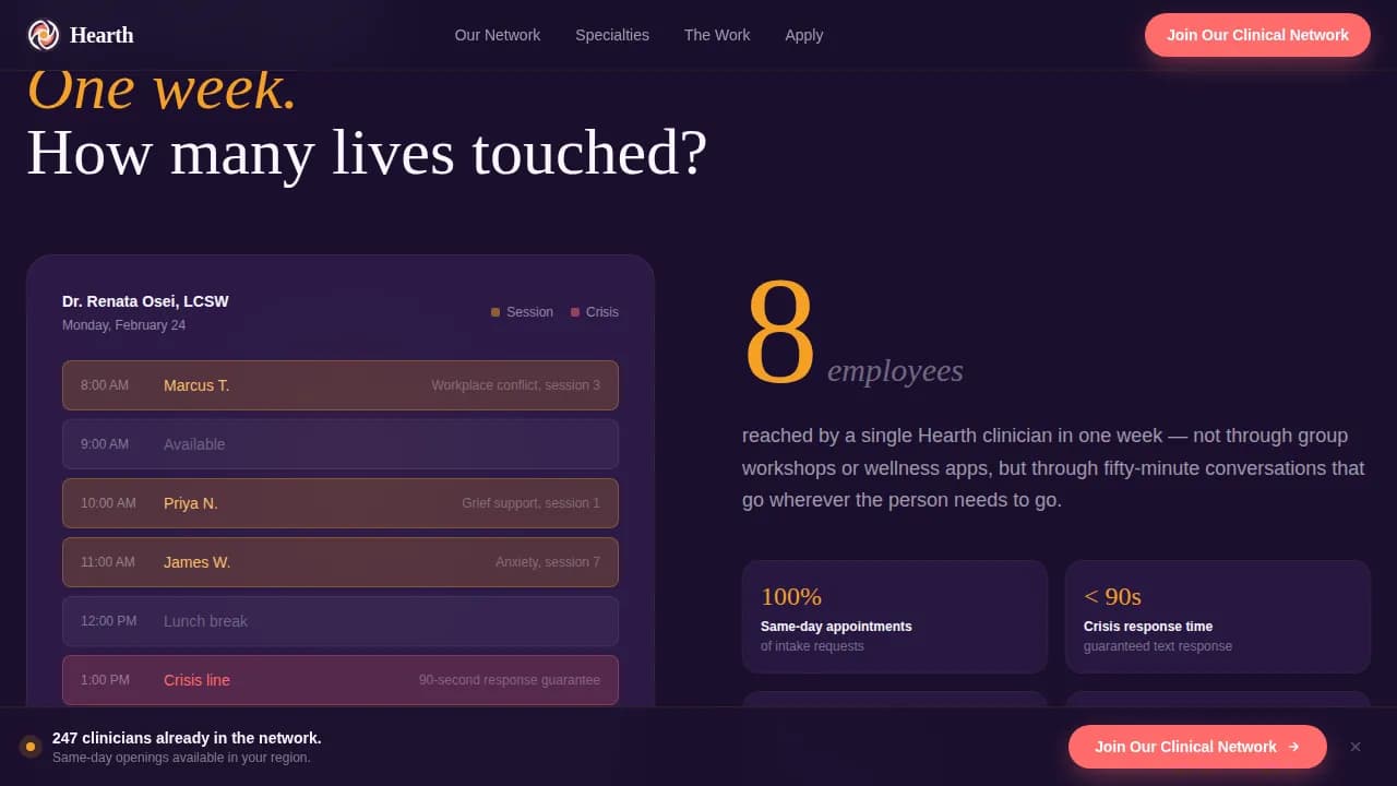 Connect — Vibrant Healthcare Staffing Landing Page Template