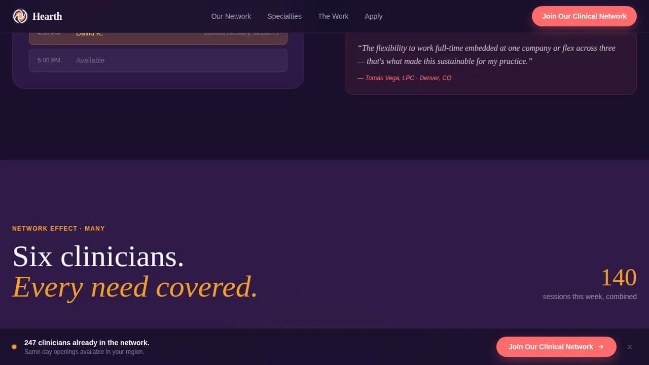 Connect — Vibrant Healthcare Staffing Landing Page Template