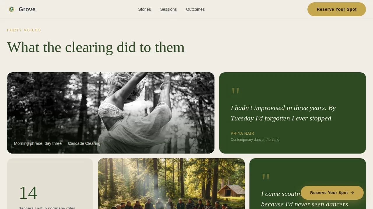 Dance Fitness Booking Website Template