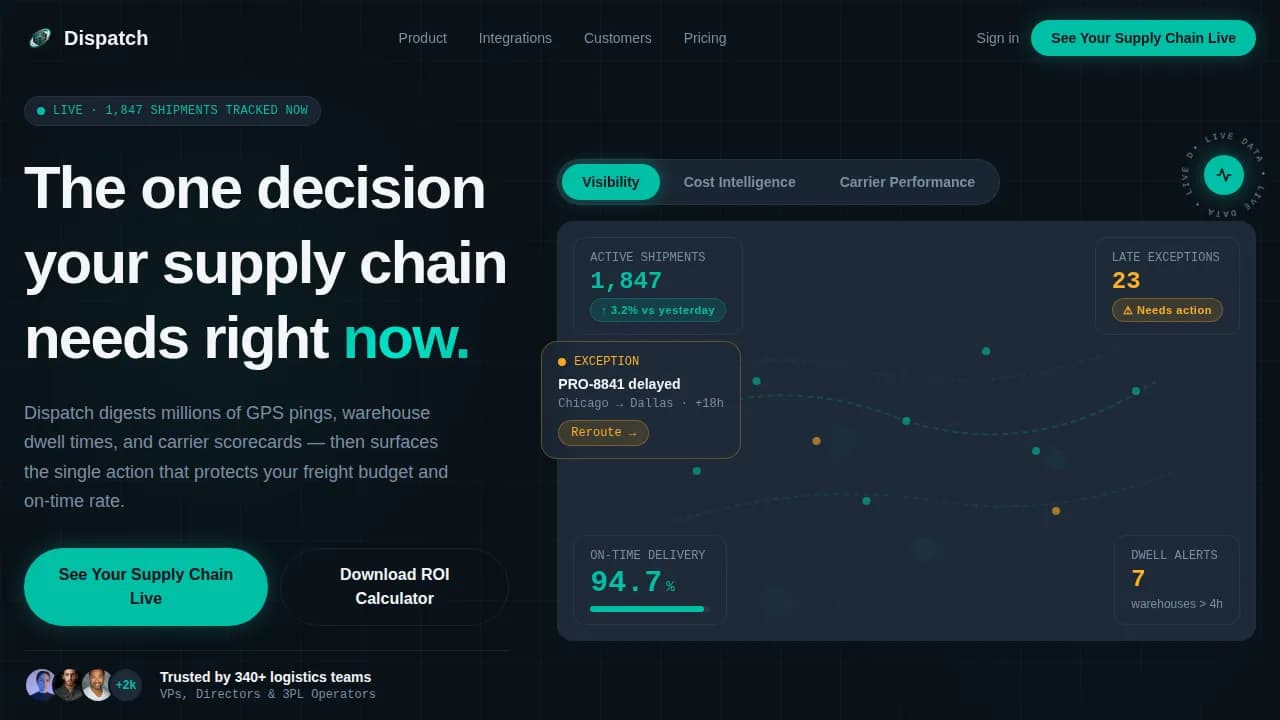 AI for Logistics Professional Website Template