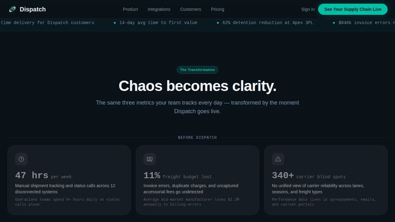 AI for Logistics Professional Website Template