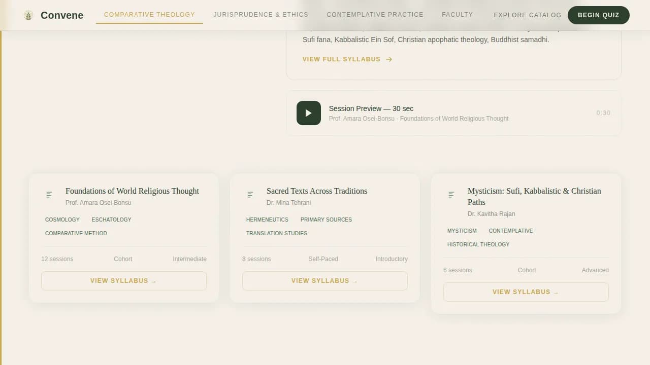Religious & Theological Education Education Website Template