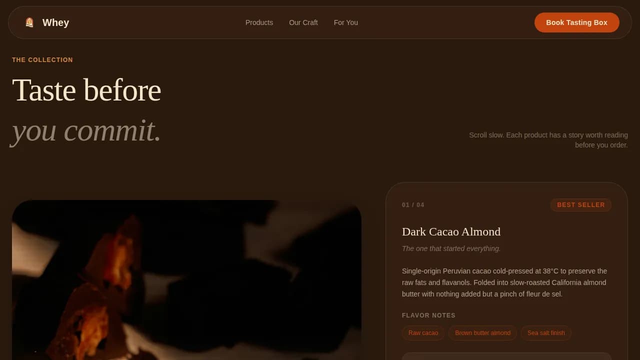 High-Protein Food & Dining Booking Website Template