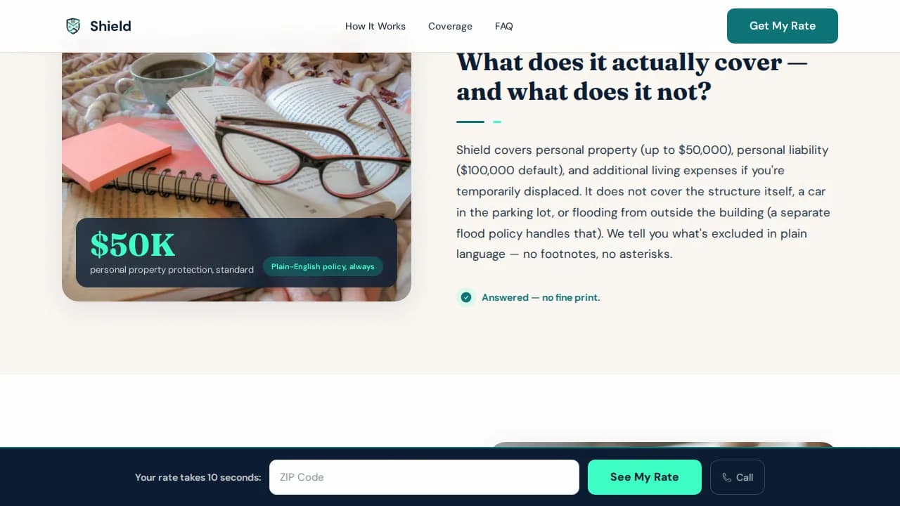 Shield — Comprehensive Senior Insurance Landing Page Template