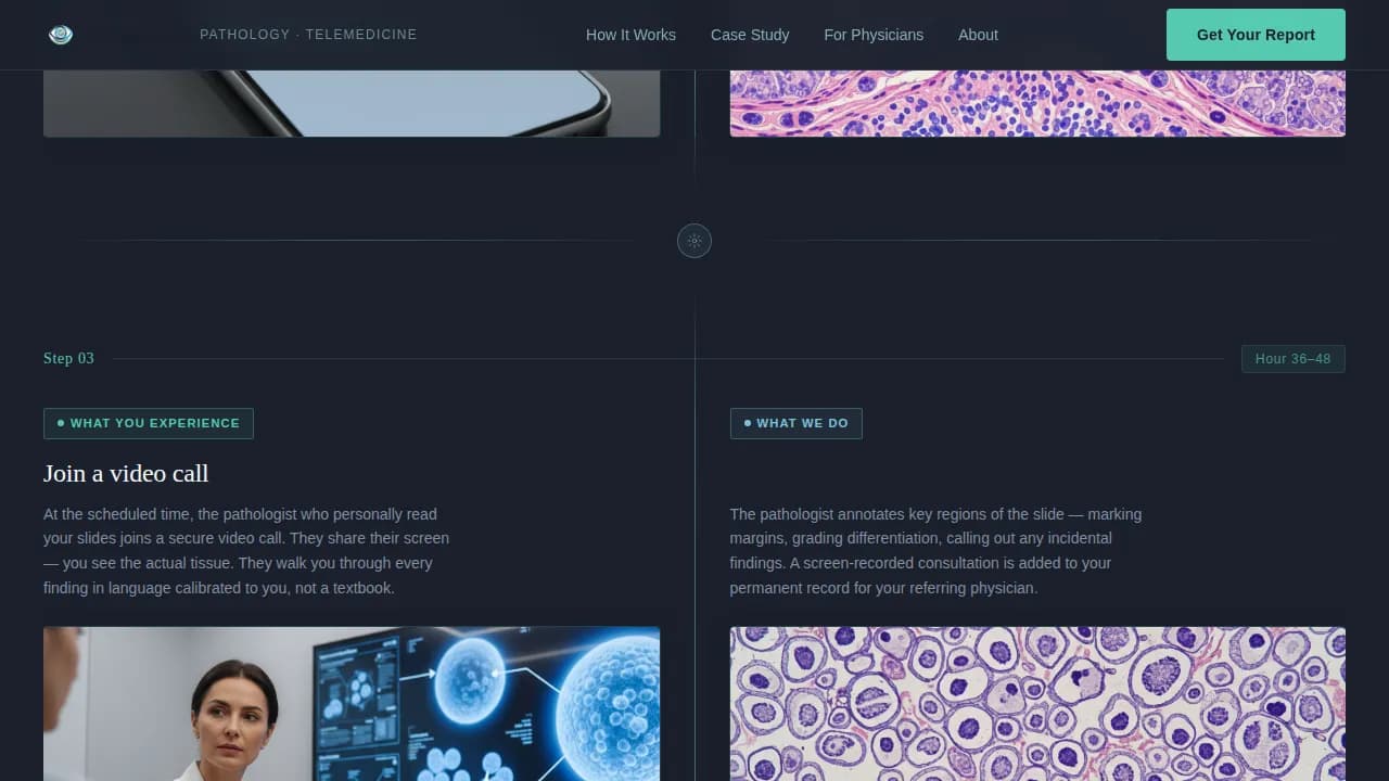 Pathology Medicine Professional Website Template