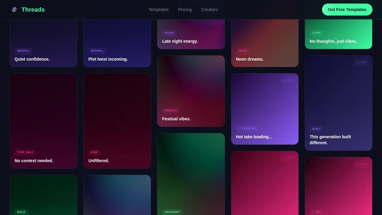 Narrative — Immersive Storytelling Platform Landing Page Template