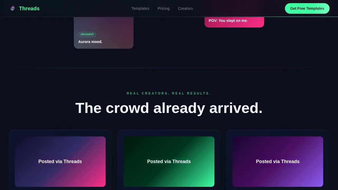 Narrative — Immersive Storytelling Platform Landing Page Template