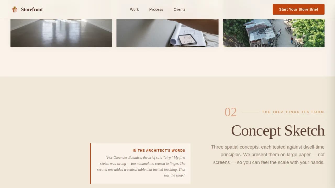 Retail Store Construction Portfolio Website Template