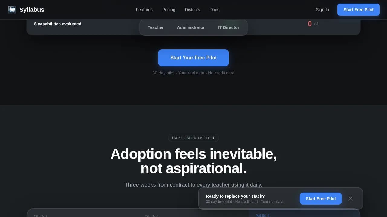Syllabus — Intelligent School Management Landing Page Template