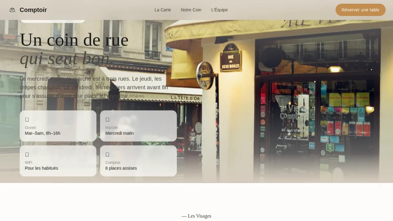 French Dining Professional Website Template