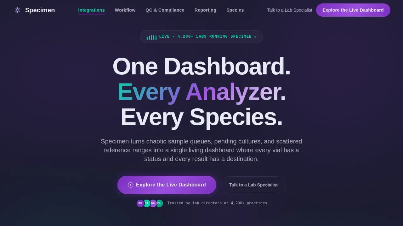 Veterinary Lab Vertical SaaS Directory Website Template