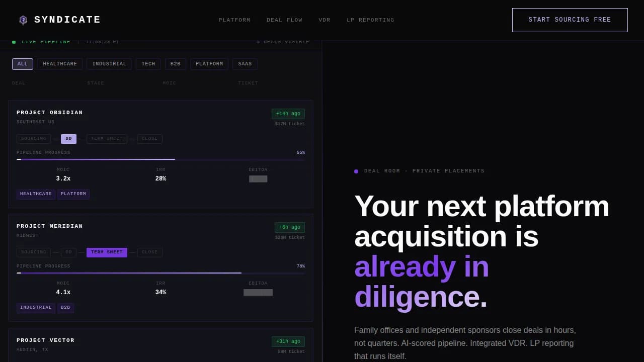 Venture Capital & Fund Reviews Website Template