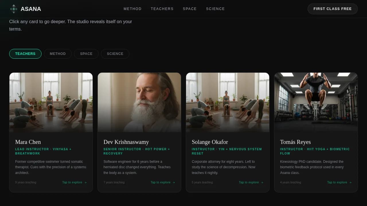 Infrared Yoga Studio Premium Website Template