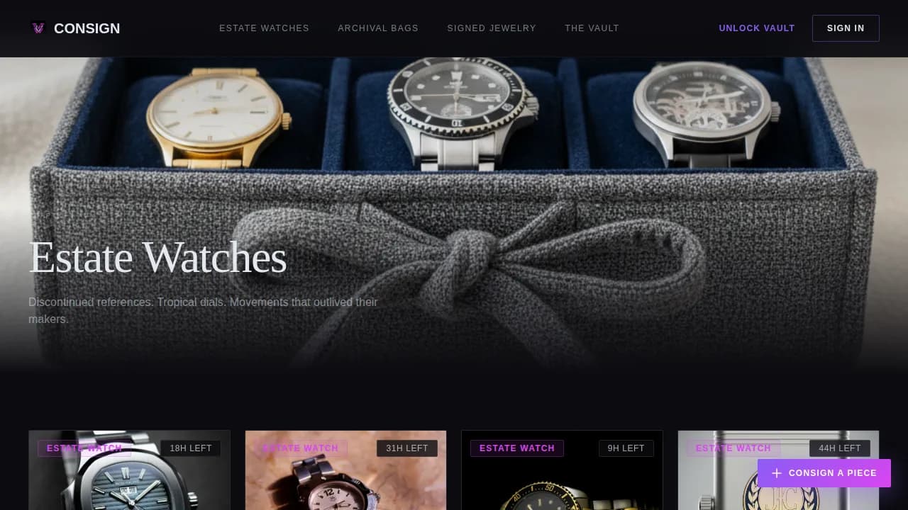 Old Money Fashion Professional Website Template