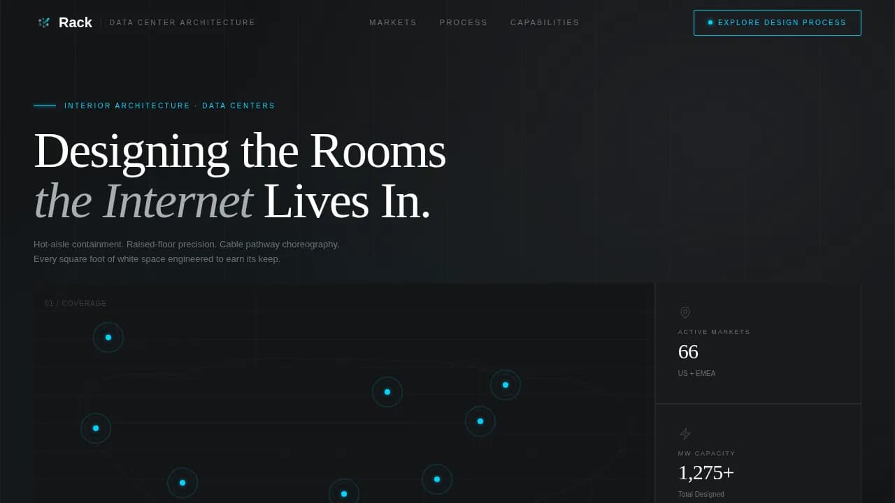 Data Center Construction Professional Website Template