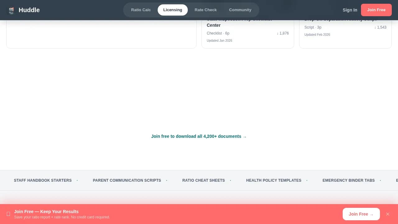 Daycare Digital Presence Cost Calculator Website Template