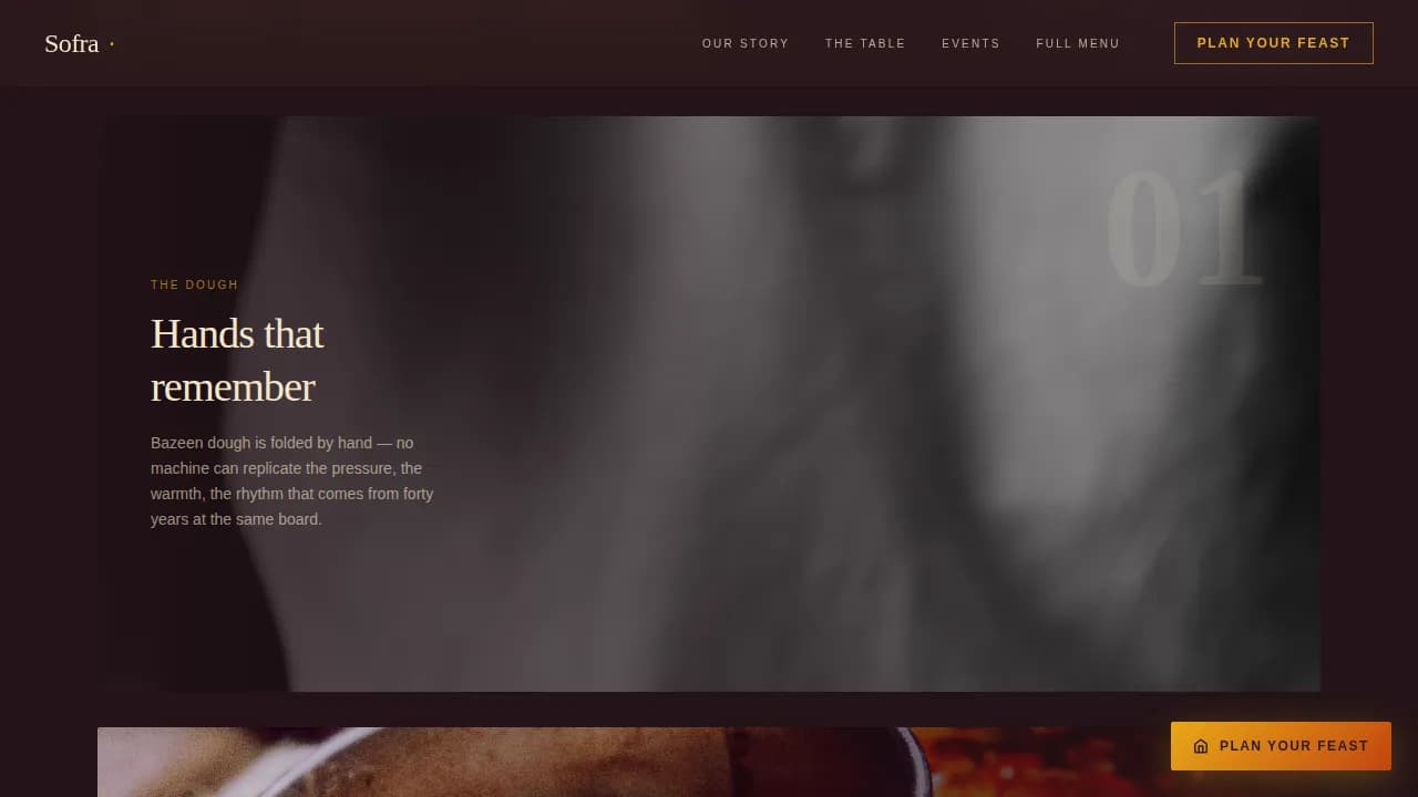 Libyan Cuisine Professional Website Template