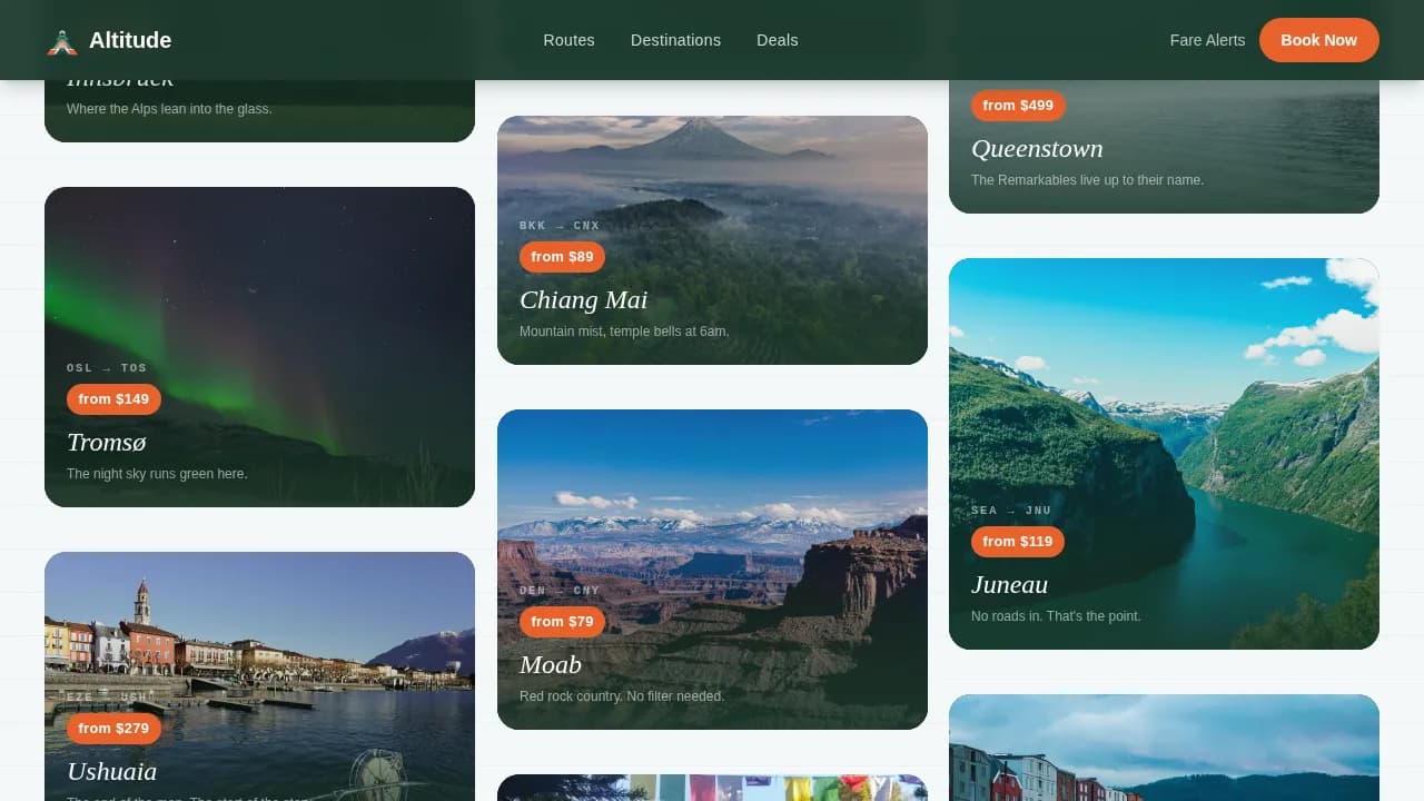 Airline & Aviation Booking Website Template