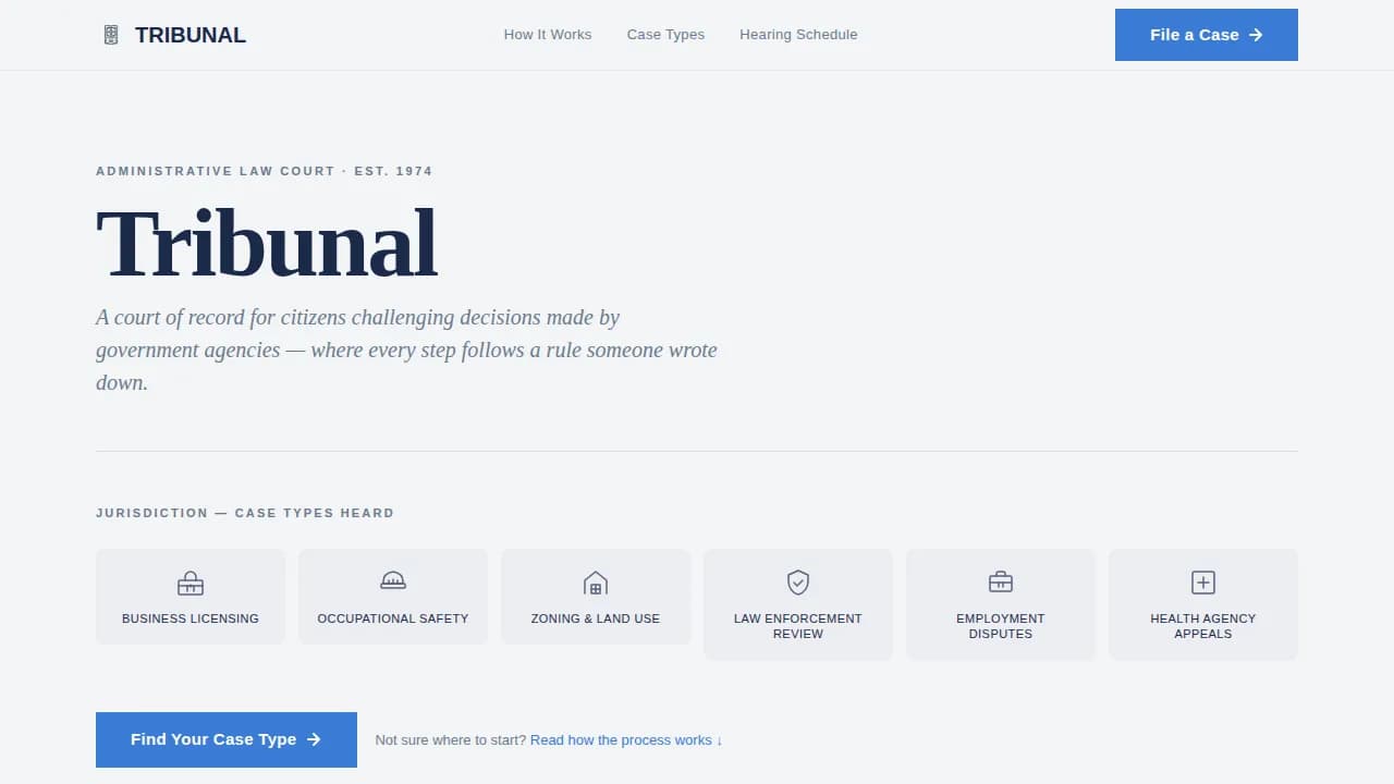 Gavel — Authoritative Legal Court Landing Page Template