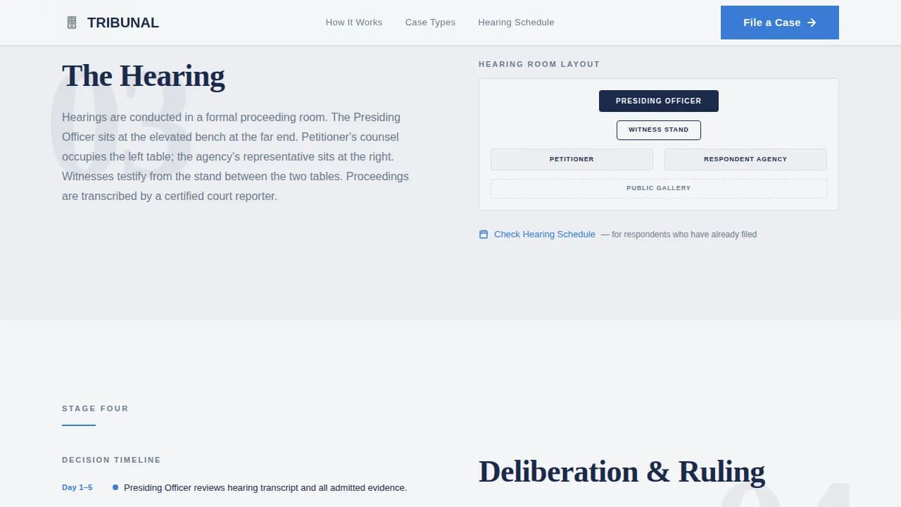 Gavel — Authoritative Legal Court Landing Page Template