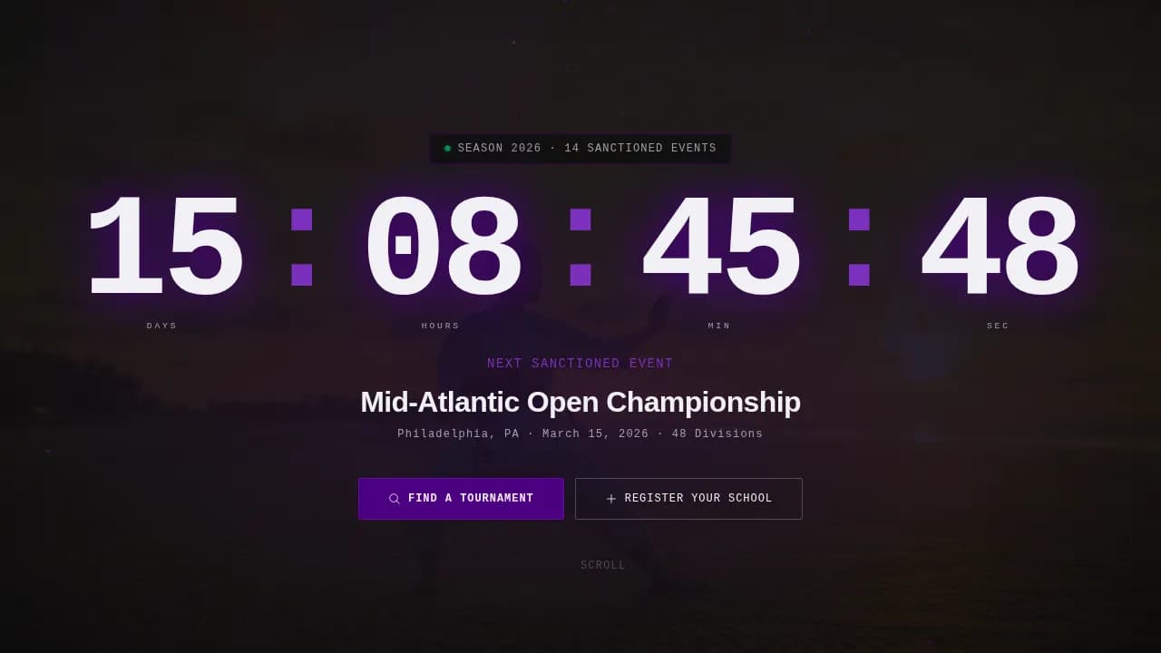 Champion — Elite Tournament Competition Landing Page Template