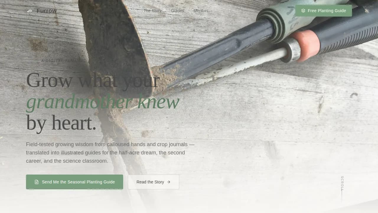 Harvest — Seasonal Agriculture Blog Landing Page Template
