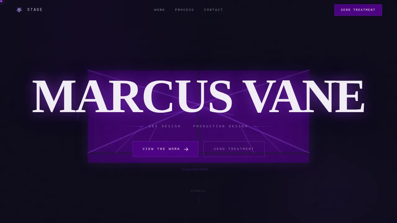 Set Designer Portfolio Reviews Website Template