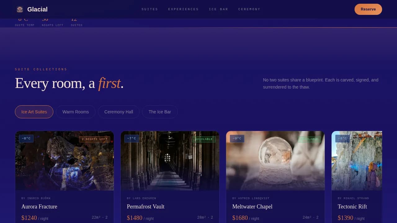 Unique Stay & Accommodation Booking Website Template