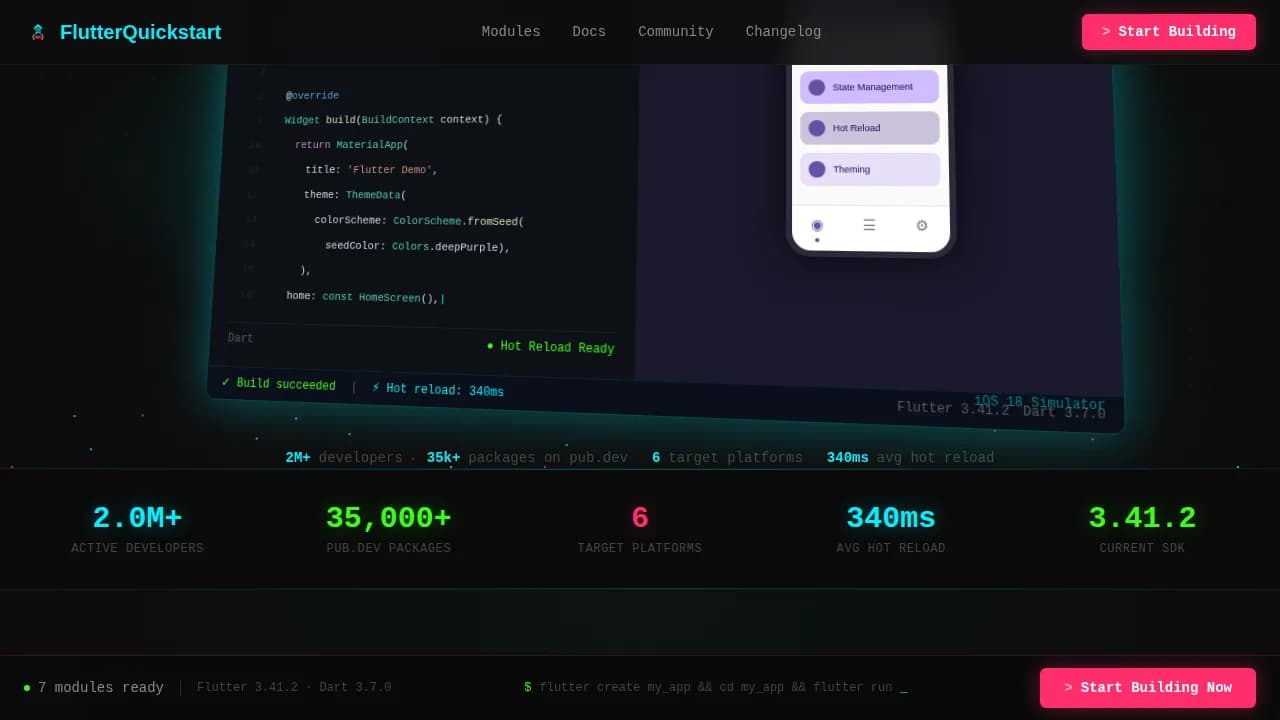 Nexus — Scalable Mobile Development Landing Page Template