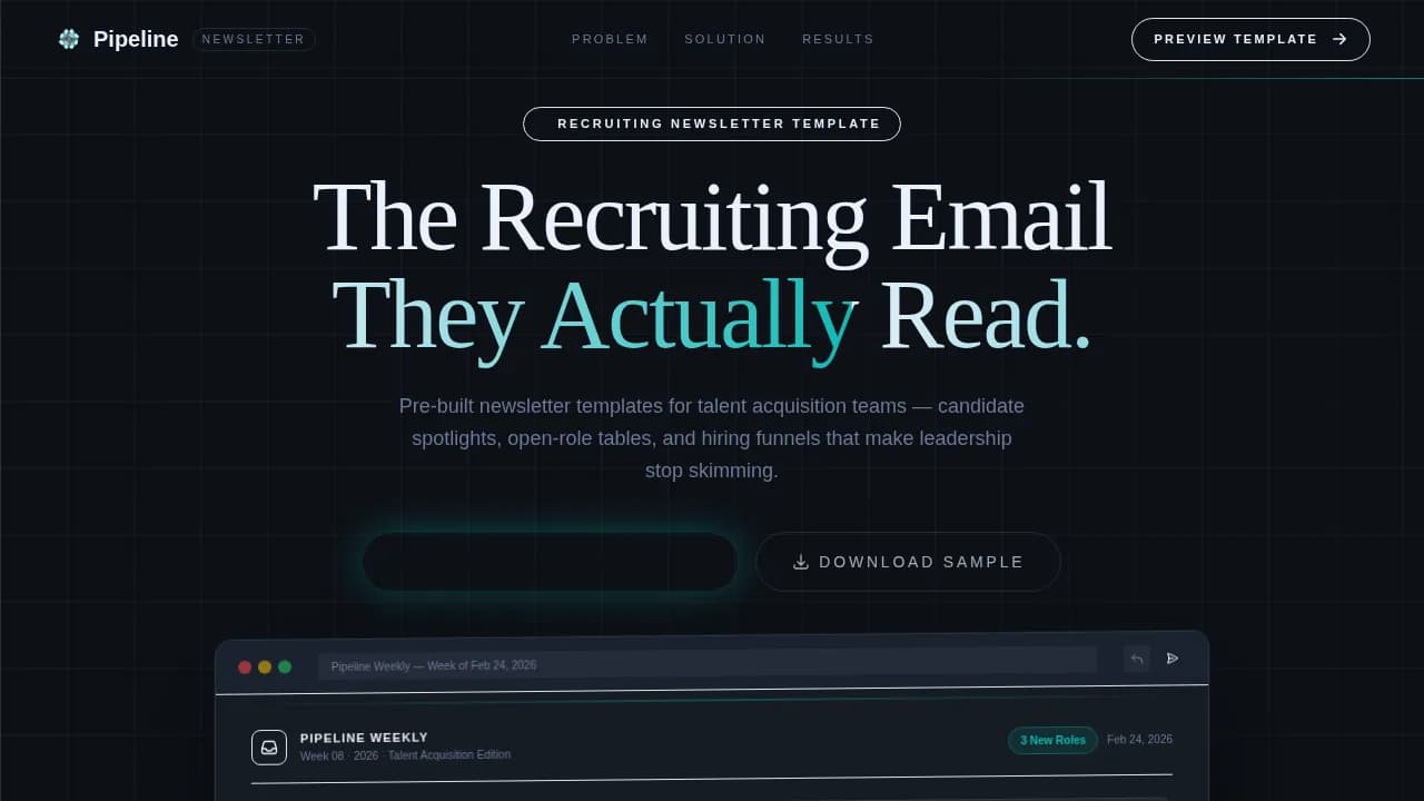 Stream — Powerful Talent Acquisition Landing Page Template